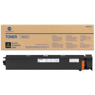 A070151 / TN-411 K - toner de marque Konica Minolta - noir
