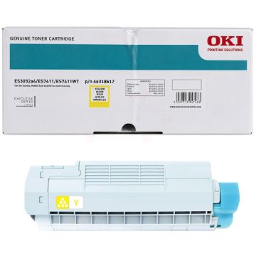 44318617 - toner de marque OKI - jaune