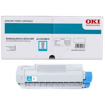 44318619 - toner de marque OKI - cyan