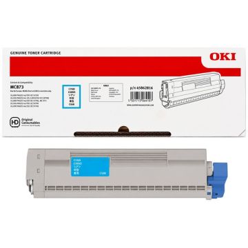 45862816 - toner de marque OKI - cyan