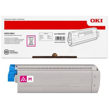 46443102 - toner de marque OKI - magenta