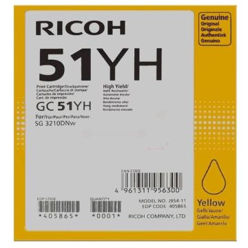 405865 / GC-51 YH - cartouche de marque Ricoh - jaune
