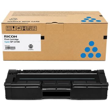 406349 / SPC 310 E - toner de marque Ricoh - cyan