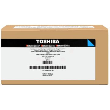 6B000000747 / T-305PC-R - toner de marque Toshiba - cyan