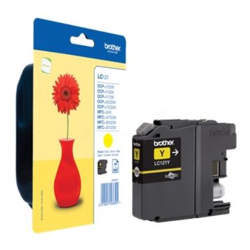 LC121YBP - cartouche de marque Brother - jaune