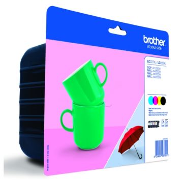 LC227XLVALBP - cartouches de marque Brother - multipack 4 couleurs : noire, cyan, magenta, jaune