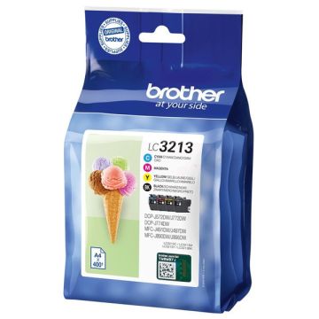 LC3213VALDR - cartouches de marque Brother - multipack 4 couleurs : noire, cyan, magenta, jaune