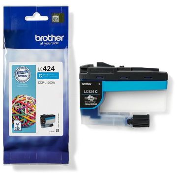 LC424C - cartouche de marque Brother - cyan