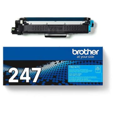 TN247C - toner de marque Brother - cyan