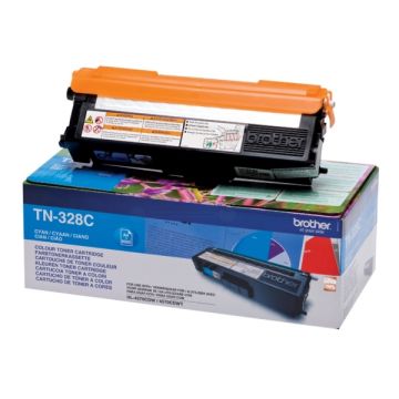 TN328C - toner de marque Brother - cyan