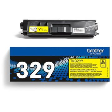 TN329Y - toner de marque Brother - jaune