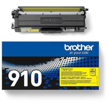 TN910Y - toner de marque Brother - jaune
