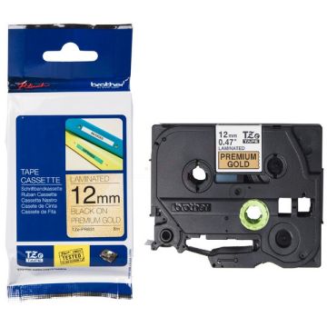 TZEPR831 - ruban cassette de marque Brother - noir, or