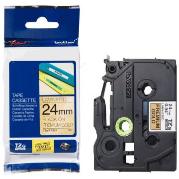 TZEPR851 - ruban cassette de marque Brother - noir, or