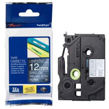 TZEPR935 - ruban cassette de marque Brother - noir, argenté