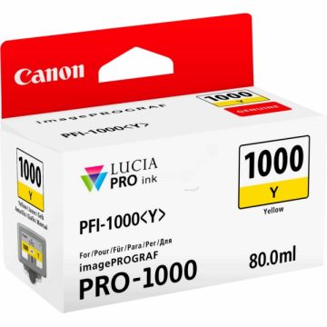0549C001 / PFI-1000 Y - cartouche de marque Canon - jaune