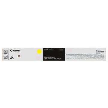 3766C002 / C-EXV 58 Y - toner de marque Canon - jaune