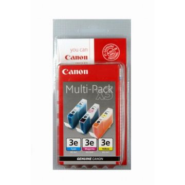 4480A262 / BCI-3 E - cartouches de marque Canon - multipack 3 couleurs : cyan, magenta, jaune