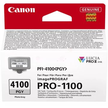 6784C001 / PFI-4100 PGY - cartouche de marque Canon - gris photo