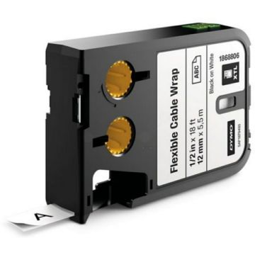 1868806 - rouleau d'étiquettes de marque Dymo - noir, blanc