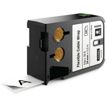 1868808 - rouleau d'étiquettes de marque Dymo - noir, blanc