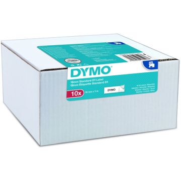 2093096 - rouleau d'étiquettes de marque Dymo - multipack 10 couleurs : noir, blanc