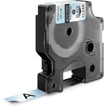 622289 - ruban de marque Dymo - noir, transparent