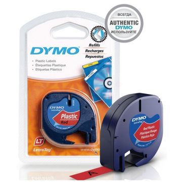 91203 / S0721630 - rouleau d'étiquettes de marque Dymo - rouge