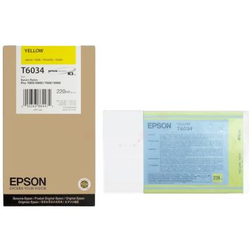 C13T603400 / T6034 - cartouche de marque Epson - jaune