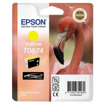C13T08744010 / T0874 - cartouche de marque Epson - jaune C13T08744010 / T0874 - cartouche de marque Epson - jaune