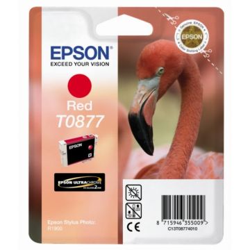C13T08774010 / T0877 - cartouche de marque Epson - rouge C13T08774010 / T0877 - cartouche de marque Epson - rouge