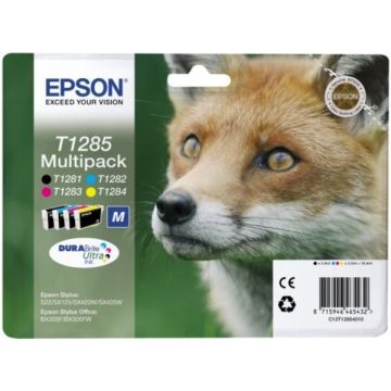 C13T12854010 / T1285 - cartouches de marque Epson - multipack 4 couleurs : noire, cyan, magenta, jaune C13T12854010 / T1285 - cartouches de marque Epson - multipack 4 couleurs : noire, cyan, magenta, jaune
