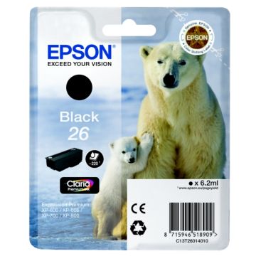 C13T26014022 / 26 - cartouche de marque Epson - noire