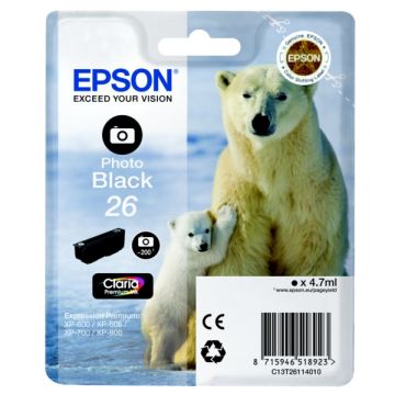 C13T26114010 / 26 - cartouche de marque Epson - noire