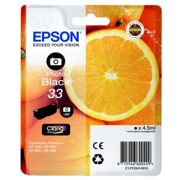 C13T33414010 / 33 - cartouche de marque Epson - noire