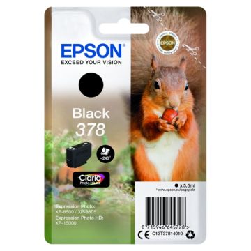 C13T37814010 / 378 - cartouche de marque Epson - noire