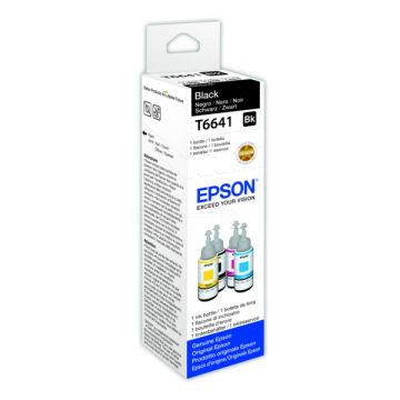 C13T66414A / T6641 - bouteille d'encre de marque Epson - noire