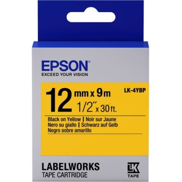 C53S654008 / LK-4YBP - rouleau d'étiquettes de marque Epson - noir, jaune