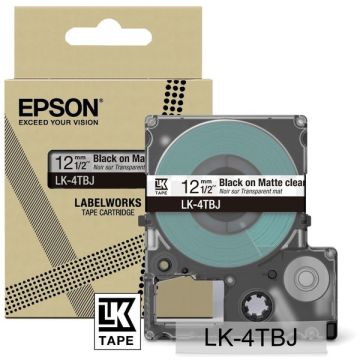 C53S672065 / LK-4TBJ - rouleau d'étiquettes de marque Epson - noir, transparent