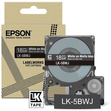 C53S672083 / LK-5BWJ - rouleau d'étiquettes de marque Epson - noir, blanc