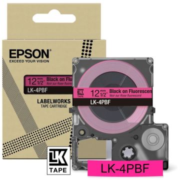 C53S672100 / LK-4PBF - rouleau d'étiquettes de marque Epson - noir, rose