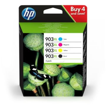 3HZ51AE / 903XL - cartouches de marque HP - multipack 4 couleurs : noire, cyan, magenta, jaune 3HZ51AE / 903XL - cartouches de marque HP - multipack 4 couleurs : noire, cyan, magenta, jaune