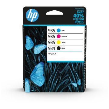 6ZC72AE / 934/935 - cartouches de marque HP - multipack 4 couleurs : noire, cyan, magenta, jaune