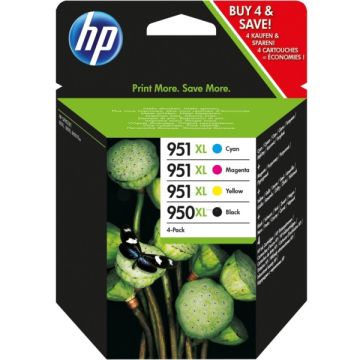 C2P43AE / 950XL/951XL - cartouches de marque HP - multipack 4 couleurs : noire, cyan, magenta, jaune