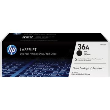 CB436AD / 36A - toner de marque HP - noir