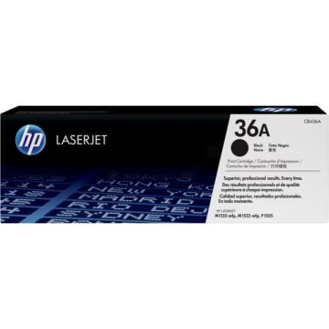 CB436A / 36A - toner de marque HP - noir