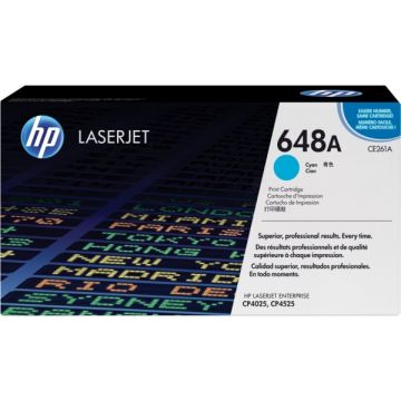CE261A / 648A - toner de marque HP - cyan