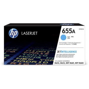 CF451A / 655A - toner de marque HP - cyan