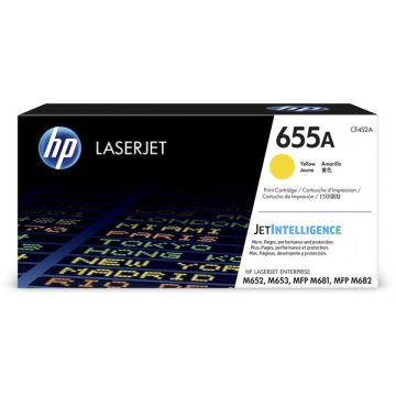 CF452A / 655A - toner de marque HP - jaune