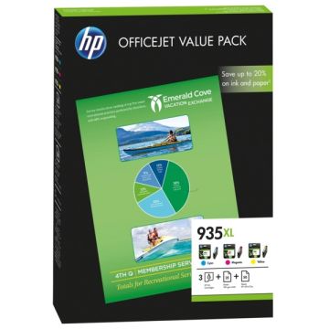F6U78AE / 935XL - cartouches de marque HP - multipack 3 couleurs : cyan, magenta, jaune